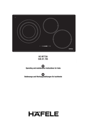 Hafele HC-M773A Installation Operating & Maintenance Manual