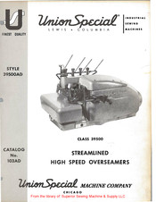 UnionSpecial 39500AD Manual