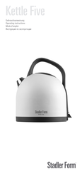 Stadler Form Kettle Five Operating Instructions Manual