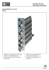 Wisi OH 66 Operating Instructions Manual