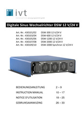 IVT DSW Series Instruction Manual