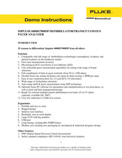 Fluke Biomedical IMPULSE 7000DP Demo Instructions