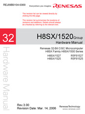 Renesas H8SX/1525 Hardware Manual