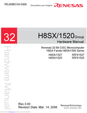 Renesas H8SX/1525 Hardware Manual