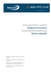 Dustcontrol DC 5800c Original Instructions Manual
