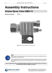 Walther Systemtechnik SMS-13 Assembly Instructions Manual