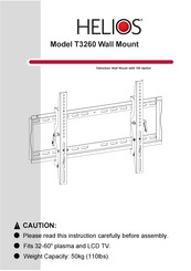Audio Solutions Helios T3260 Manual