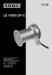 Leister LE 10000 DF-C Operating Instructions Manual