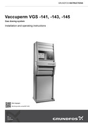 Grundfos Vaccuperm VGS-143 Installation And Operating Instructions Manual