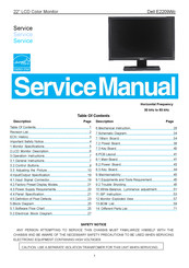 Dell E2209Wc Service Manual