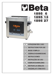 Beta 1895 13 Instructions For Use Manual