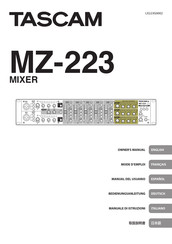 Tascam MZ-223 Owner's Manual