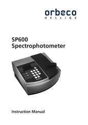 Orbeco SP600 Instruction Manual