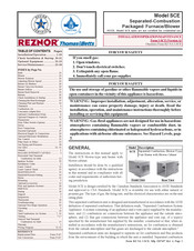 Thomas & Betts Reznor SCE Installation Operation & Maintenance