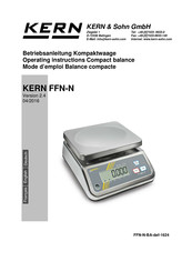 KERN FFN-N Series Operating Instructions Manual