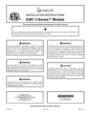 Magic-Pak EWC V Series Installation Instructions