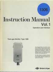 BRUEL & KJAER 1306 Instruction Manual
