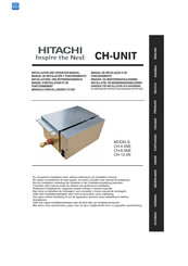 Hitachi CH-4.0NE Installation And Operation Manual