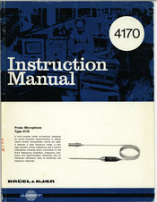 Brüel & Kjær 4170 Instruction Manual