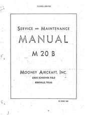 Mooney M20B Service And Maintenance Manual