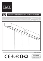TOPP DUEVILLE Instructions For Installation And Use Manual