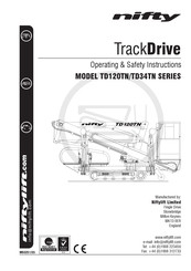 niftylift TrackDrive TD120TN Series Operating/Safety Instructions Manual