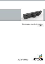 Hettich AxisDrive IPS Operating And Mounting Instructions Manual