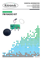 Kitronik FM Radio KIT Essential Information