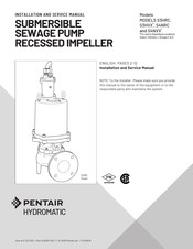Pentair Hydromatic S4NVX Installation And Service Manual