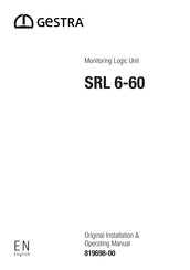 GESTRA SRL 6-60 Original Installation & Operating Manual