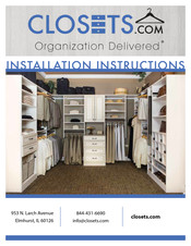 closet.com Organization Delivered Installation Instruction