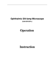 Canton SLM-2ER-L Operation Instruction Manual