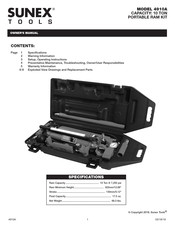 Sunex Tools 4910A Owner's Manual