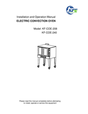 KFE KF-COE-240 Installation And Operation Manual