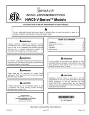 Magic-pac HWC9-18 Installation Instructions Manual