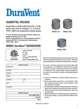 DuraVent DuraSeal DSD Manual