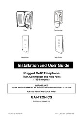 Hubbell GAI-TRONICS Commander Series Installation And User Manual
