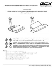 Gcx FLP-0008-53 Installation Manual