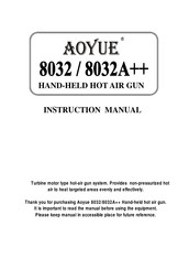 aoyue 8032A++ Instruction Manual