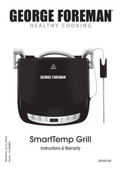 George Foreman SmartTemp Grill Instructions & Warranty