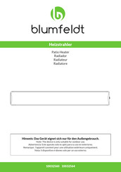Blumfeldt 10032560 Manual