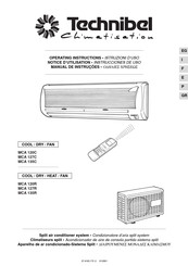 Technibel MCA135C Operating Instructions Manual