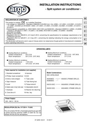Argo ASIDS13 Installation Instructions Manual