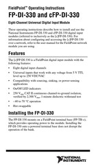 National Instruments FieldPoint cFP-DI-330 Operating Instructions Manual