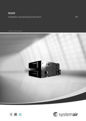 SystemAir MAXK-I3 7000 DC Installation And Operating Instructions Manual