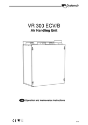 SystemAir VR 300 ECV/B Operation And Maintenance Instructions
