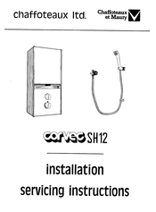 CHAFFOTEAUX Corvec SH12 Installation & Servicing Instructions Manual
