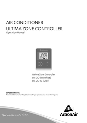ActronAir LM-ZC-2G Operation Manual