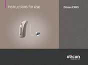 Oticon BiCROS Instructions For Use Manual