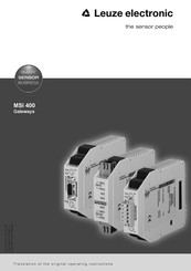 Leuze electronic MSI-FB-ETHERCAT Manual